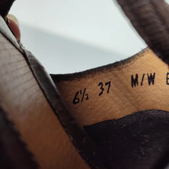 Born brown leather open toe open side sandal shoes 6.5 - Picture 12 of 12